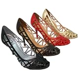 BCBG - BCBG Paris Dobles Heeled Open Toe Pump