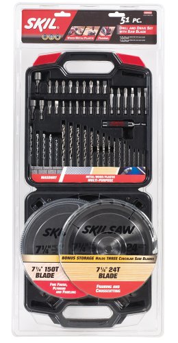 Skil 90051CSB 51 Piece Circular Saw Blade, Drilling and Driving Set 51QS32KC3VL Skil 90051CSB 51 Piece Circular Saw Blade, Drilling and Driving Set