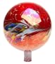 Bird Brain Model 16050 10-Inch Kaleidoscope Gazing Ball, Red