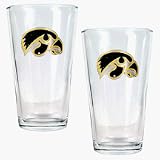 Iowa Hawkeyes 2 Piece Pint Ale Glass Set