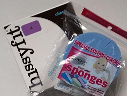 Hissyfit Clockpot By Reggie Wells for Cheek - D Purple Tones - With Pack of 8 Latex-free Cosmetic Make-up Application Wedges