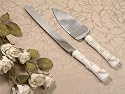 Beach Theme Cake Server and Knife Set
