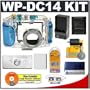 Canon WP-DC14 Waterproof Underwater Housing Case with Battery & Charger + WW-DC1 Weights + Accessory Kit for PowerShot SD750 Digital Camera