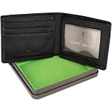 Joseph Abboud Mens Slimfold Genuine Leather Wallet