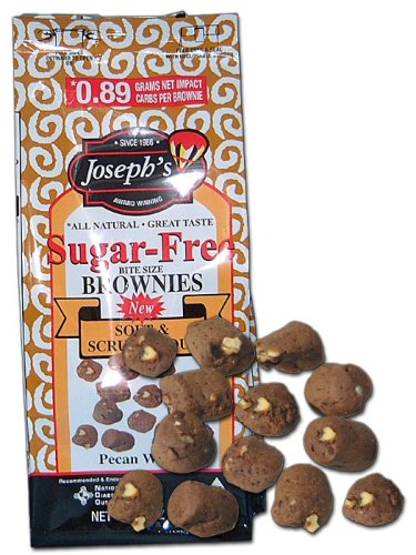 Joseph's Lite Sugar Free Pecan Walnut Brownie Cookies 11 oz. bag