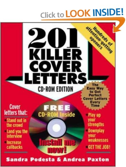 201 Killer Cover Letters (CD-ROM edition) (CD Rom Edition)