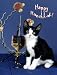 Book Pet Star Hanukkah Cards - Cat with Dreidel