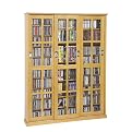 Triple-Wide Media Storage Cabinet