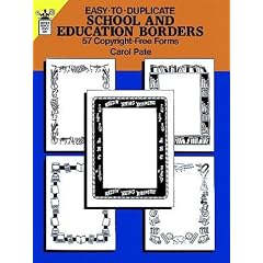 Easy-to-Duplicate School and Education Borders: 57 Copyright-Free Forms (Dover Quick Copy Art)