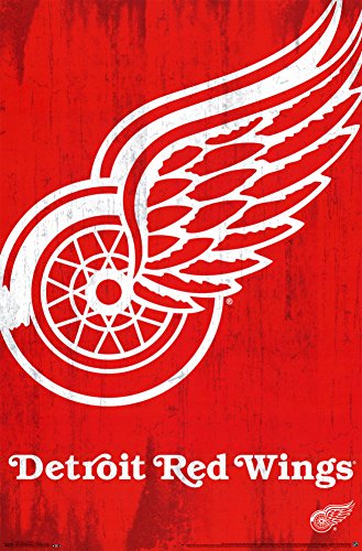 Detroit Red Wings Logo Poster 22 x 34in
