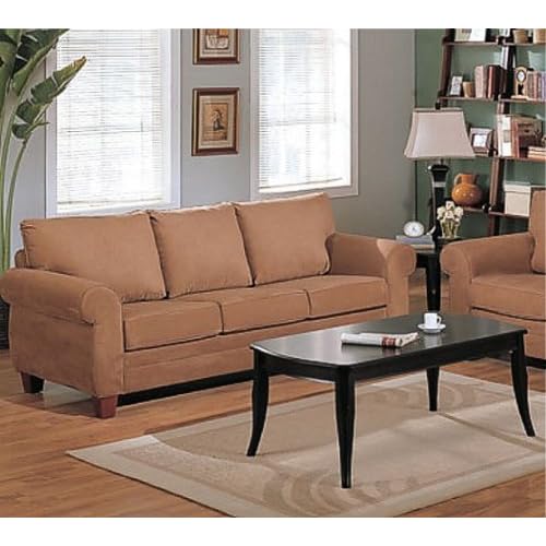 Contemporary Style Mocha Brown Fabric Sofa Couch Chair, sofa, chair, home furniture