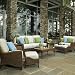 Lauren Armchair - Pecan,Scoop Aqua - Outdoor Patio Furniture - Frontgate, Scoop Aqua, Finish: Pecan,Patio Furniture