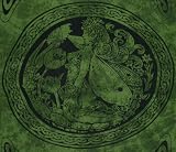 Celtic Sarong - Green Fairy - "Slightly Less Than Perfect" - Reduced