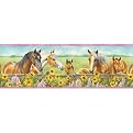 Harmony Horses Wall Border - Pink (5 yards)