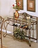 IMAGE OF Server Sideboard with Wine Rack - Light Bronze