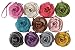Mellow World Women's Cute Flower Zipper Coin Bag with Clip Attachable with Wallet or Purses