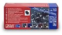 Konstsmide 2084-000 180-er Microlight Kette, günes Kabel, Multifunktion, Farbe klar
