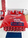 England Duvet Cover and Pillowcase  Red 66  Design Double Size Kids Bedding
