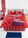 England Duvet Cover and Pillowcase 'Red 66' Design Double Size Kids Bedding