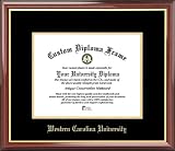 Western Carolina University Catamounts - Embossed Seal - Mahogany Gold Trim - Diploma Frame