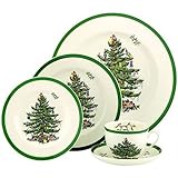 Spode Christmas Tree 5-Piece Dinnerware Set, Service for 1