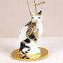 Cornish Rex, Tort/White Tiny Ones Cat Angel (2 in)