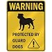 WARNING  ENGLISH MASTIFF PROTECTED BY GUARD DOGS  PARKING SIGN DOG