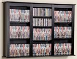 CD / DVD/ VHS 3 Row Wall Storage Rack in Black Finish