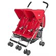 Maclaren Twin Triumph Stroller, Scarlet Maclaren Twin Triumph Stroller, Scarlet