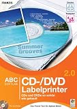CD-/DVD Labelprinter 2.0, 1 CD-ROM CDs und DVDs so schön wie gekauft. Für Windows 98 SE/ME/2000/XP