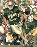 Jeff Samardzija Notre Dame Green Jersey 16x20