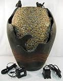 Alpine GEM100 Tao Fiberglass Fountain: Jar Water Feature with LED lights