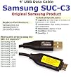 Genuine Samsung Digital Camera SL420, SL102, SL201, SL202, SL310W, SL502, SL620 USB Data & Charger Cable Type12 SUC-C3
