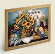 Cork Bulletin Board ~ Sunflowers ~ with matching push pins ~ code 020