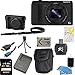 Sony DSC-HX50V/B DSC-HX50, HX50, DSCHX50 20.4MP Digital Camera with 3-Inch LCD Screen (Black) Bundle with Sony 32GB Class 10 High Speed SD Card, Sony Leather Case, Spare Battery, External Battery Charger, Micro HDMI Cable, SD Card Reader + More