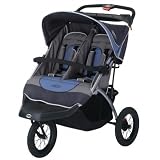 InStep Suburban Safari Double Jogging Stroller (Blue/Grey)