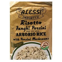 Alessi Funghi Risotto with Porcini Mushrooms, 8-Ounce Packages (Pack of 6)