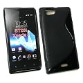 Emartbuy � Sony Xperia J Motivo A Onde Gel Cover Nero