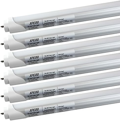 Xpeoo® 24watt 28watt 4 Foot 48" T8 T10 LED Tube Lights Smd Bulb 50w/70w Fluorescent Lamp Equivalence Fixture Ul Fcc Approved Daylight Neutral White Package of 6 (28w)