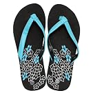 Ladies/Womens Flower Pattern Summer/Beach Wear Flip Flops