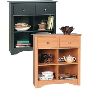 Sonoma Black Finish Sideboard Buffet Console Table Server by Prepac