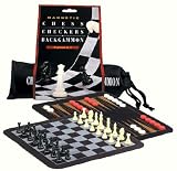 Family Games Mini Magnetic Travel Chess Checkers Backgammon
