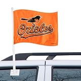 Baltimore Orioles Orange Car Flag