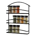 Wall Mount Spice Rack - Black