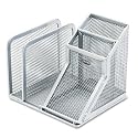 Rolodex 22174 Wire Mesh Desk Organizer, Pewter