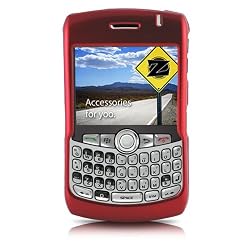yooZoo Solid Hard Plastic Shell Case for RIM BlackBerry Curve 8300 series 8300 / 8310 / 8320 SmartPhone Cellphones - Mesa Red