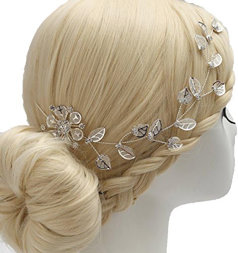 Femicuty Shiny and Fashion Diamond Wedding Bridal Hair Pieces Hair Vine (P7012)