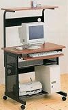 Review Coaster  / Walnut and Black Finish Computer Desk by Coaster