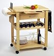 Kitchen Cart Deluxe in Natural Finish by Winsome Wood