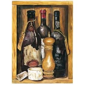 Wine #3 by Giansi. Size 15.47 inches width by 19.51 inches height. High Quality Art Poster Print